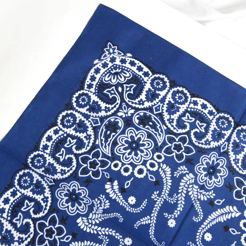 Hip Hop Kerchief Bohemian Print Bandana Paisley Pattern Headbands Outdoor Unisex Headband Wrist Wraps Face Mask Handkerchief