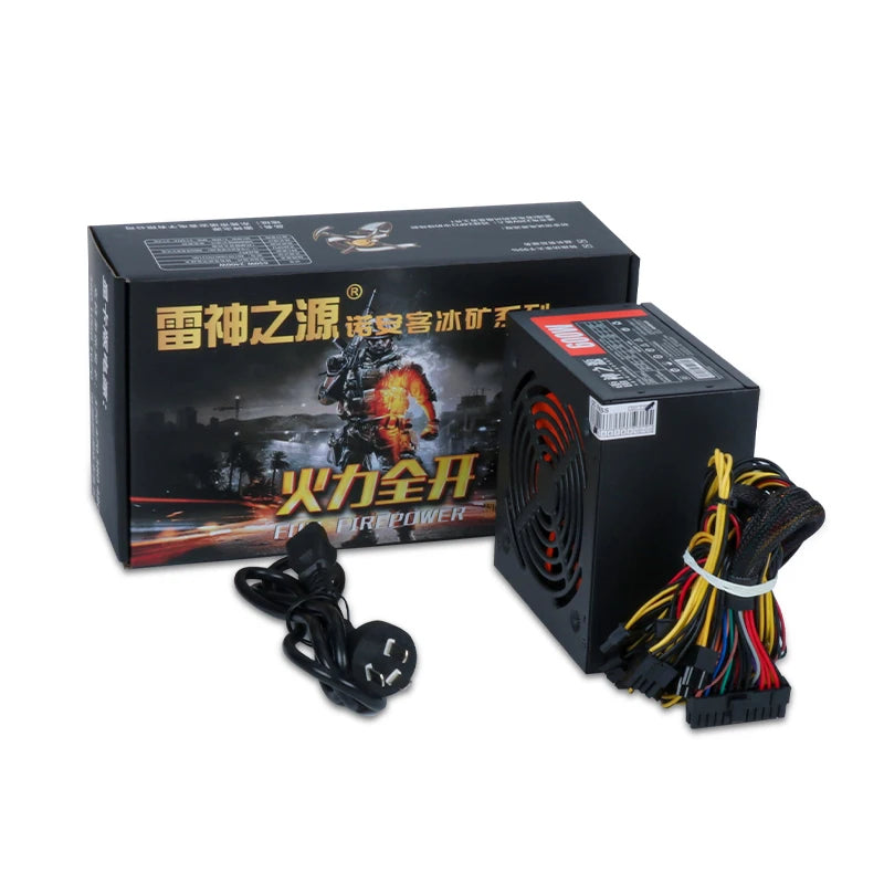 Thor Source ATX-650W Desktop Computer Power Supply Rated Dual CPU Stable PC Host Power Supply
