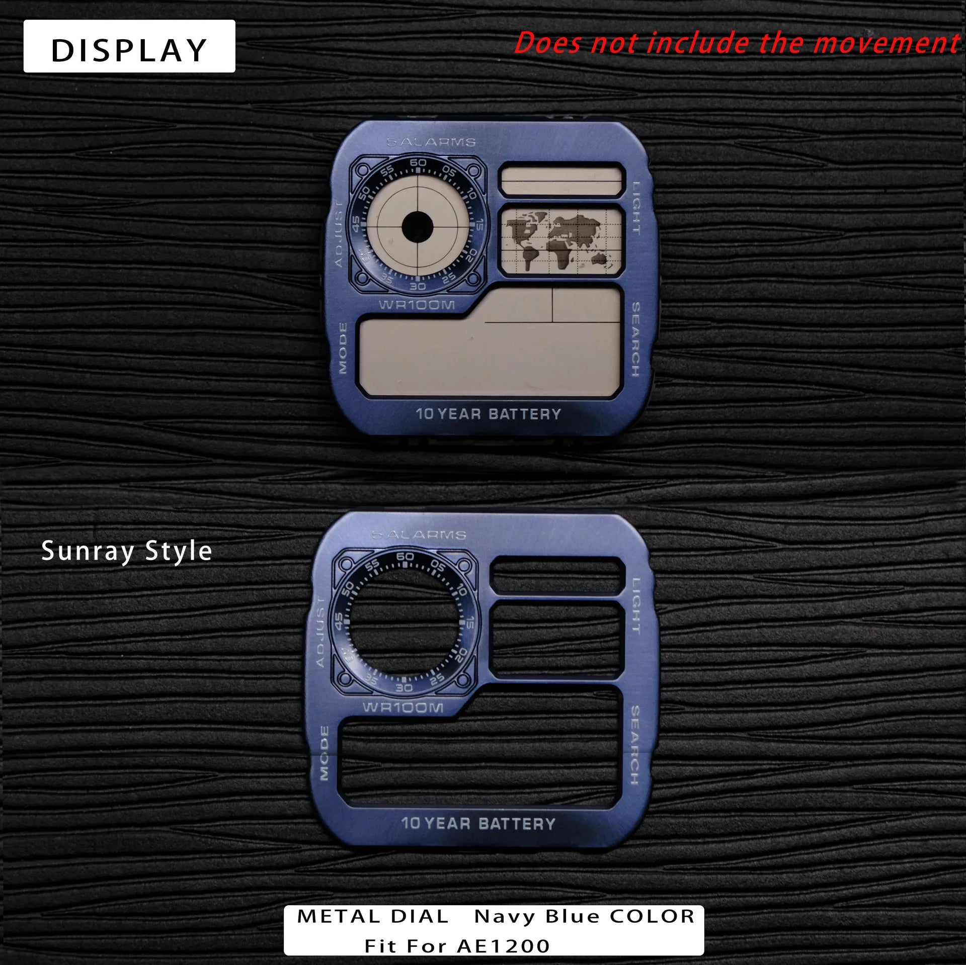 Color Display Film for Casio AE-1200 AE-1300, DIY Screen Modification Overlay Sticker, High-Quality Watch Dial Upgrade Kit