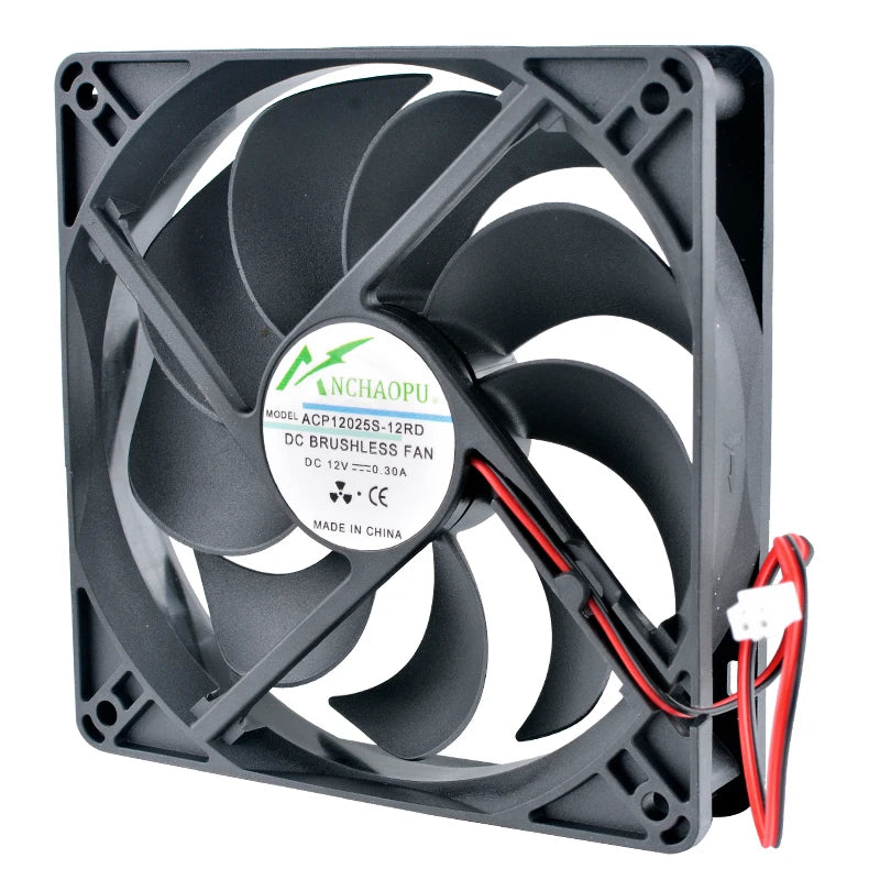 ACP12025S 12cm 120mm fan 120x120x25mm DC12V 0.30A 2000rpm High speed cooling fan for chassis power supply