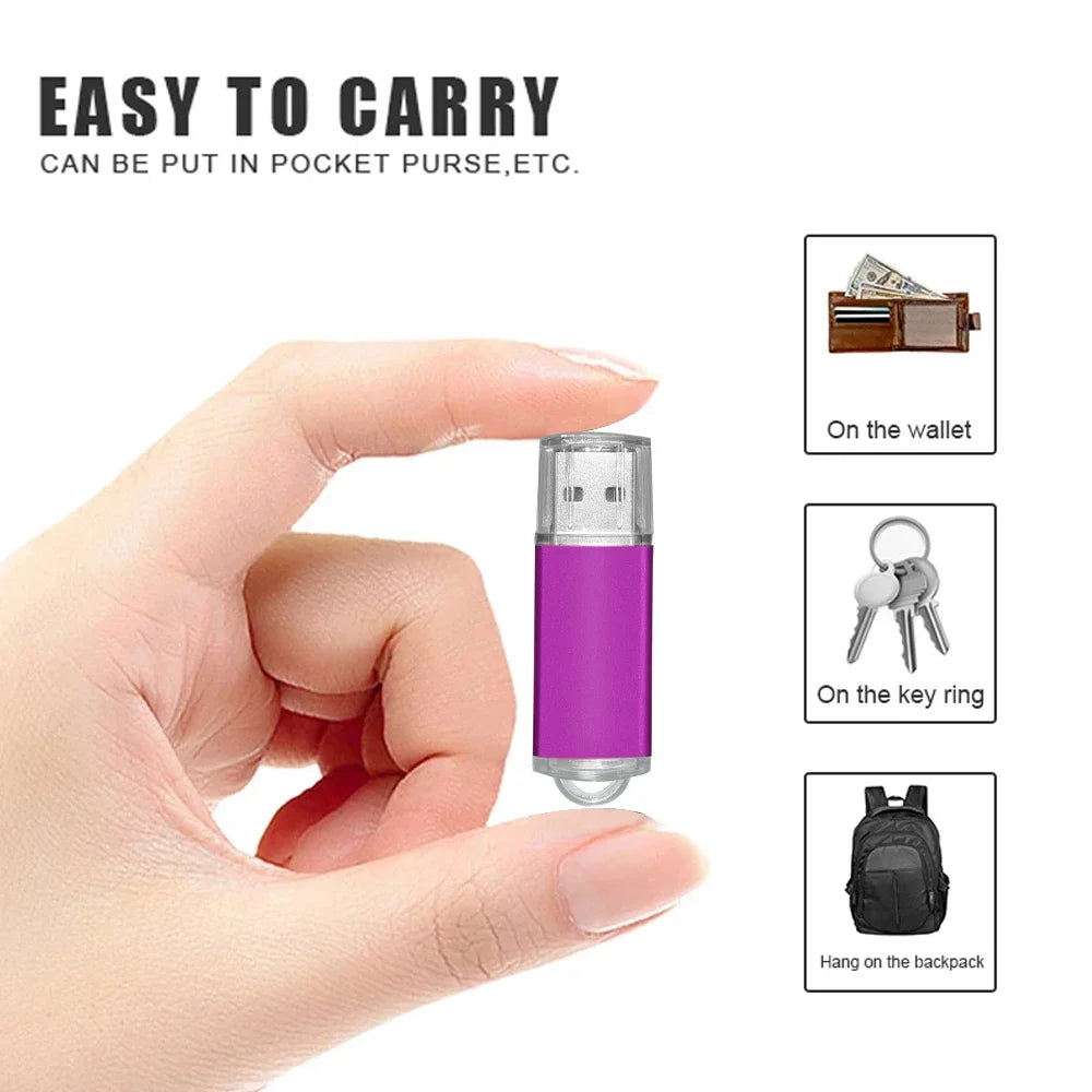 100PCS Custom Flash Drive Pen Drive 4GB 8GB 16GB 32GB 64GB High Speed Usb Stick 2. 0 Memoria Stick Memory Flash Drive Pendrive