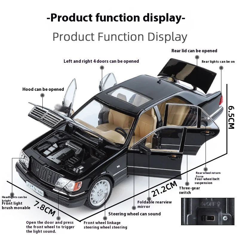 Alloy luxury business car model, unique decorations of the car center console, interesting car accessories, exquisite ornaments