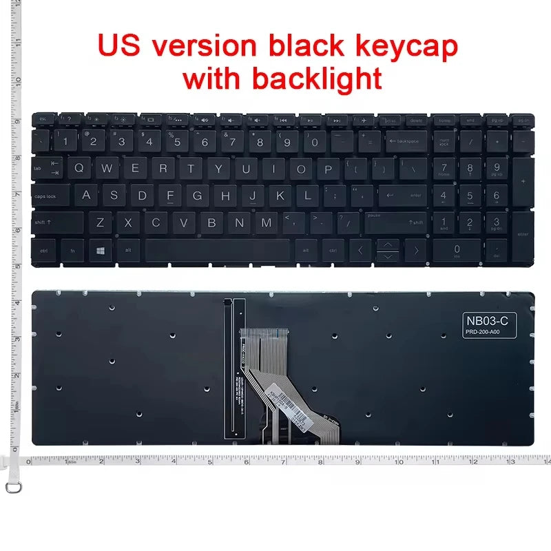 US/RU/UK keyboard FOR HP 15-DB/DX/DA/CX/DR/GW 15m-DS 250 255 256 G7 15-CN/CS/CR/CW/EC/CH/DK/DS TPN-C135/143 15T-cn 15S-DY 17-BY