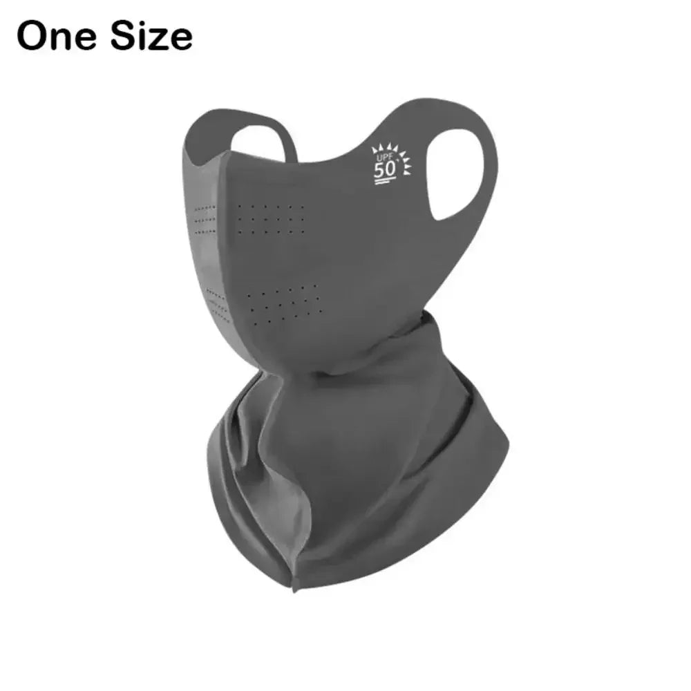 1PC UPF50+ 3D Ice Silk Face Mask Neck Scarf UV Protection for Outdoor Cycling Sports Sunshade Dustproof Fashion  cycling mask