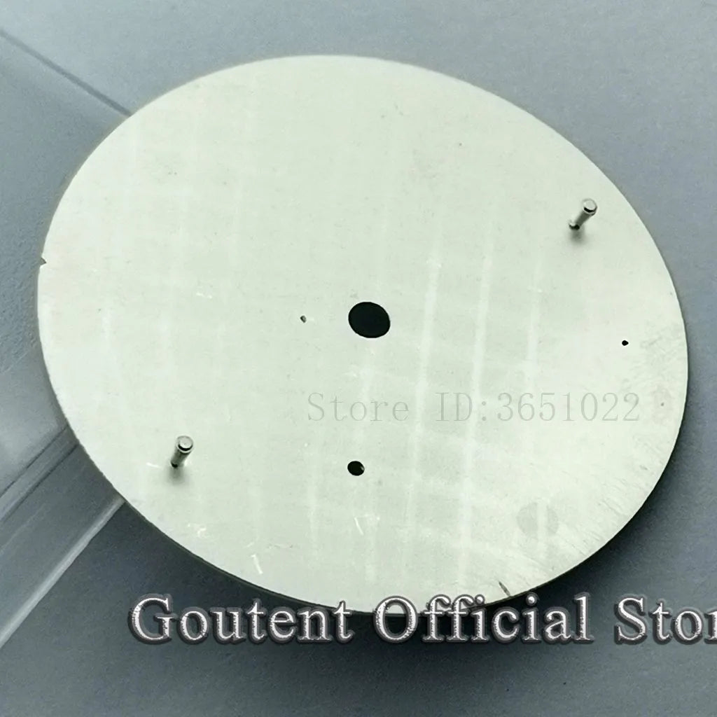 Goutent 38.9mm Watch Dial Kit ETA 6498 ST3600 White Dial Watch Face