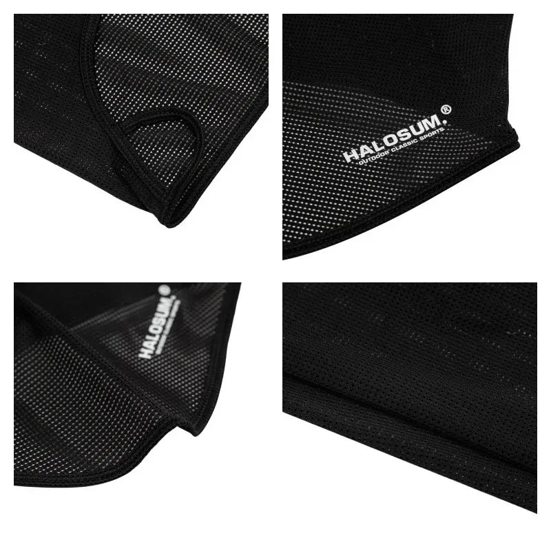 Ice Silk Sunscreen Mask Breathable Summer Cycling Headwear Moister Wicking Cooling Neck Gaiter Face Mask Cycling Face Cover