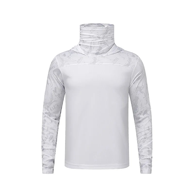 Summer Men's and Women's Sunscreen Fishing Clothes Loose big Size Thin Casual Quick Drying Ice Silk Camouflage Sunscreen Jacket