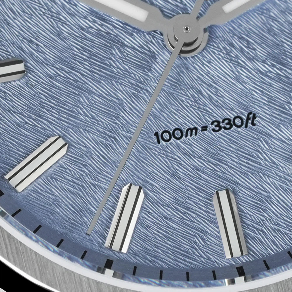 Watchdives New WD0003B ‌Aventurine Dial Watch VH31 Sweep Movement Sapphire Crystal Luminous 100m Waterproof 36mm Vintage Watche