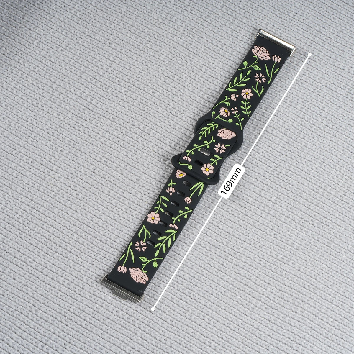 Engraved Rose Watchbands For huawei watch fit 4 pro/4/3 strap smart wristband Girl Woman Silicone bracelet For Huawei fit2 fit1