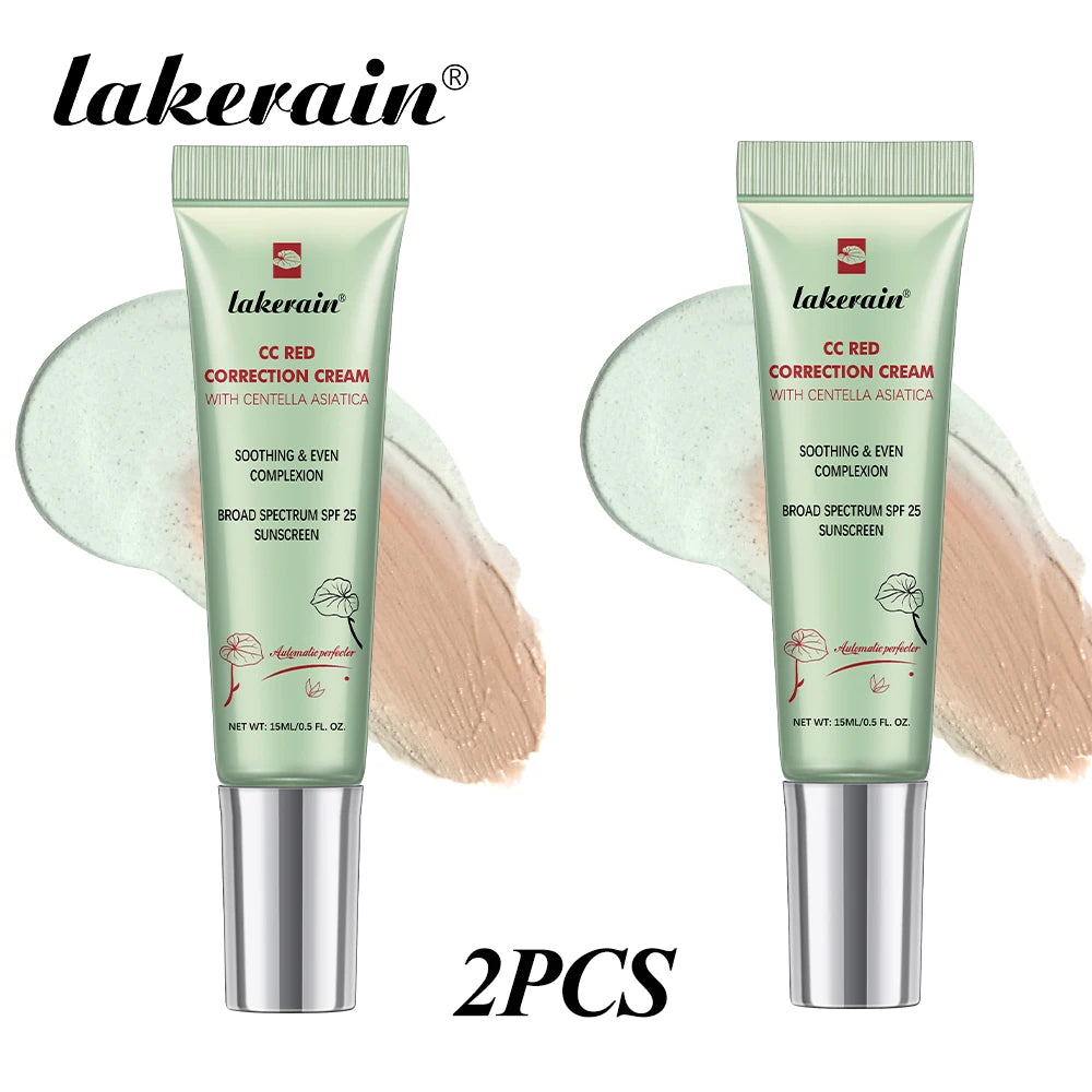 3Colors CC Cream Liquid-Based Full Coverage Cream Waterproof Long-Lasting Correct Redness Foundation erborian Korean Cosmetics