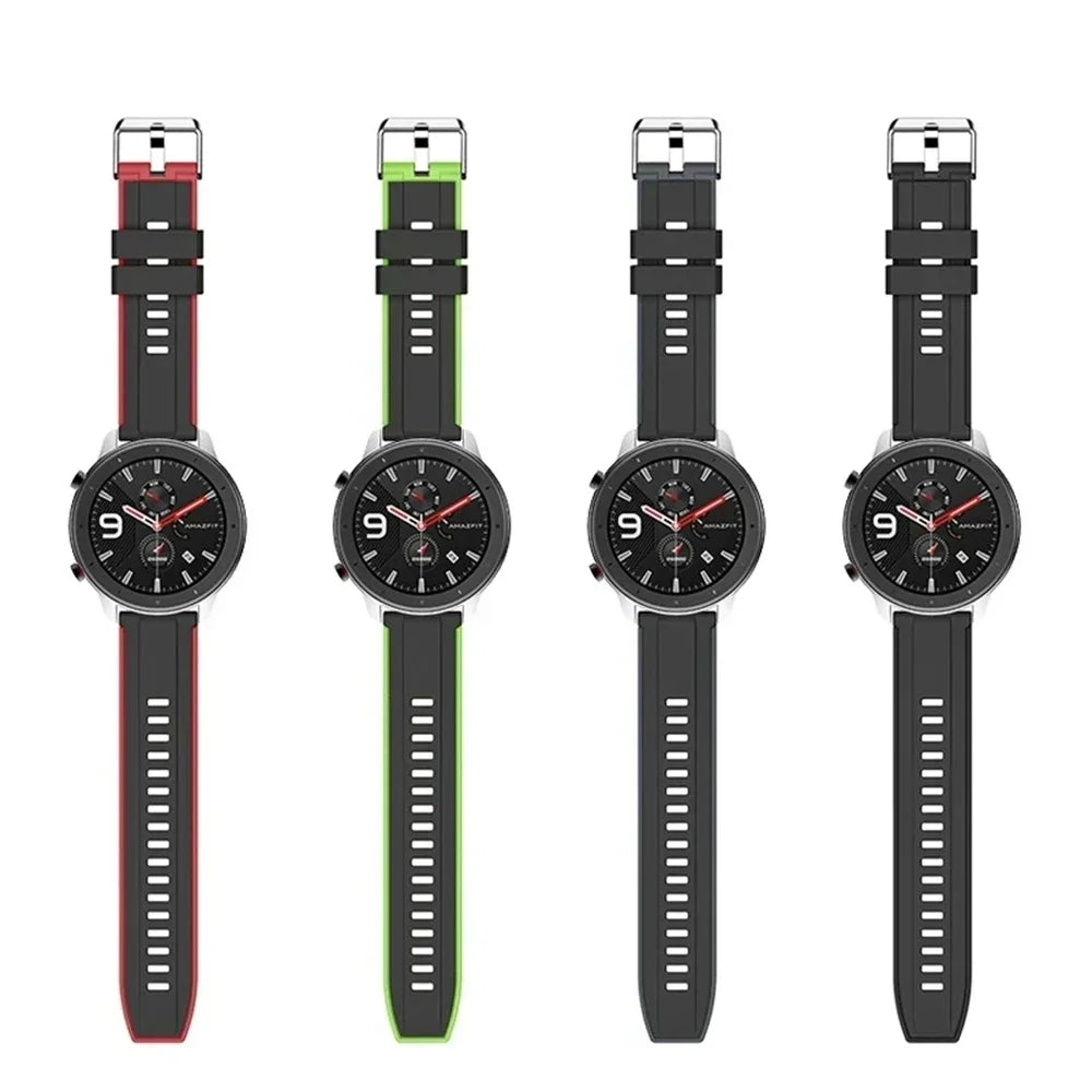Silicone Breathable Band For Fossil gen 6 44mm Gen6 5 5e/Gen 5 LTE 45mm Strap Bracelet Replacement 20mm 22mm Sports Accessorie