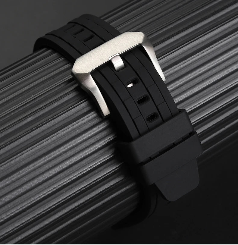 Special Curved Silicone Watch Strap For Citizen Blue Angels AT8020 Skyhawk JY8078 JY8075 8051 8050 Watchband 22mm 23mm 24mm Belt