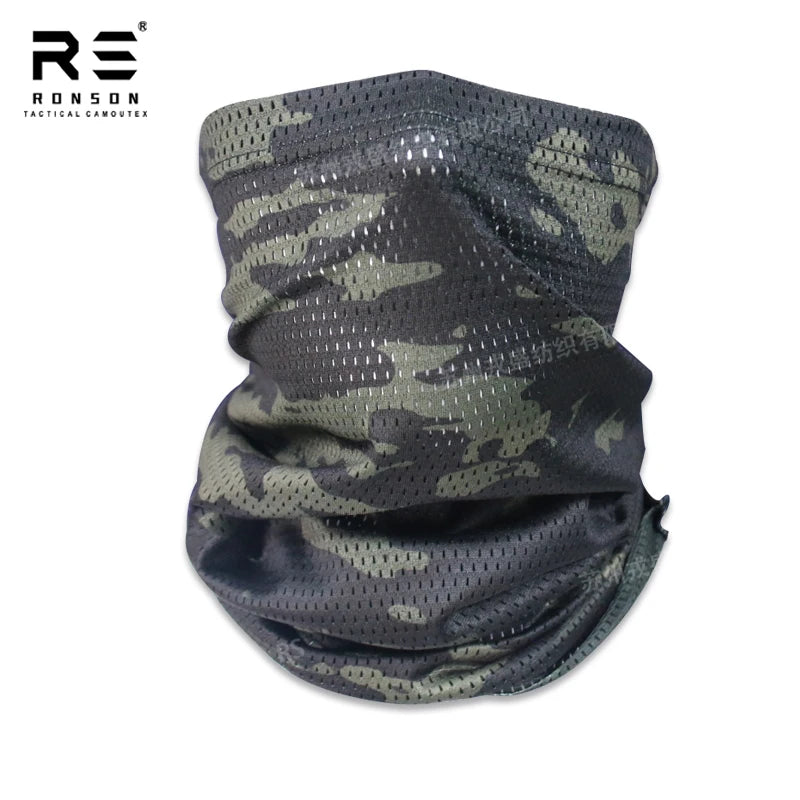 Men's Summer Lightweight Outdoor Cycling Sunscreen Face Mask, Integrated Scarf