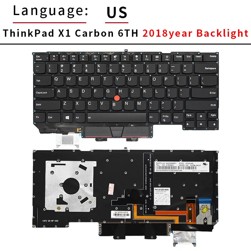 Brand New For Lenovo ThinkPad x1 Carbon Gen5 Gen6 5th 5th Gen 5 6 2017 2018 Laptop Keyboard We With Backlight Russian