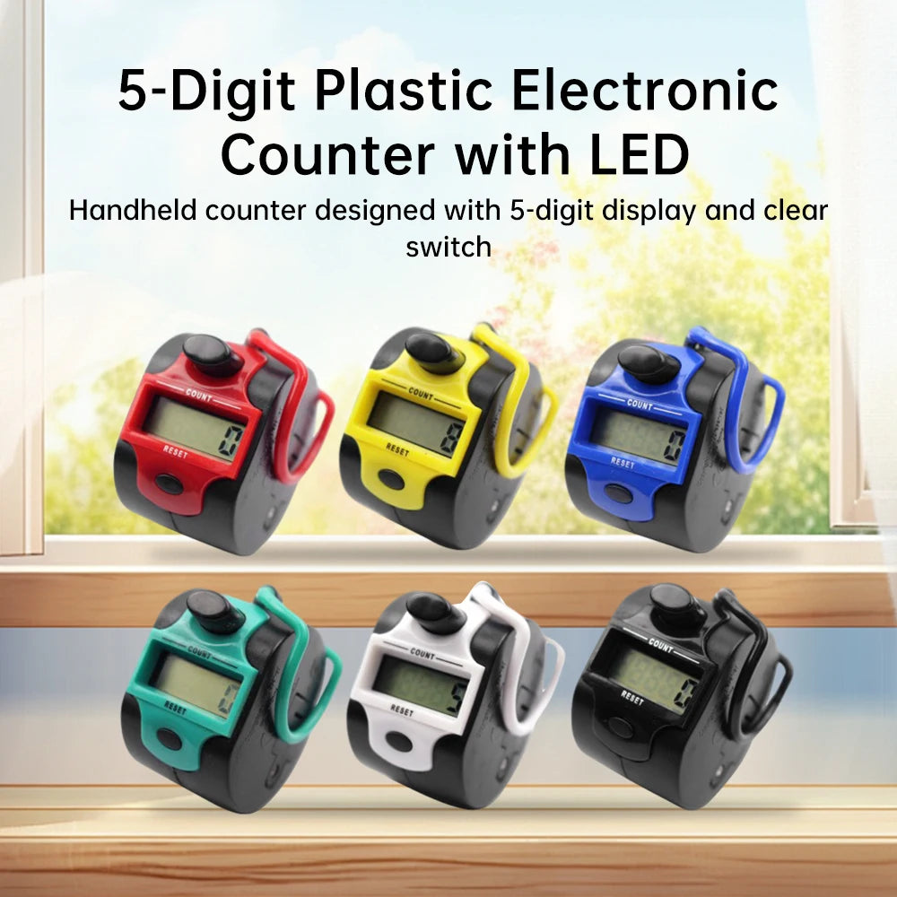 Digital Counter With 5-Digit LCD Display For Accurate Counting In Sport Events And Public Places Handheld Manual Tally Counter