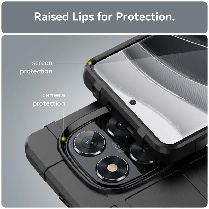 For Xiaomi Redmi Note 14 Pro Case Silicone Matte Rubber Protective Case Redmi Note 14 Pro Cover Anti-drop Case Redmi Note 14 Pro