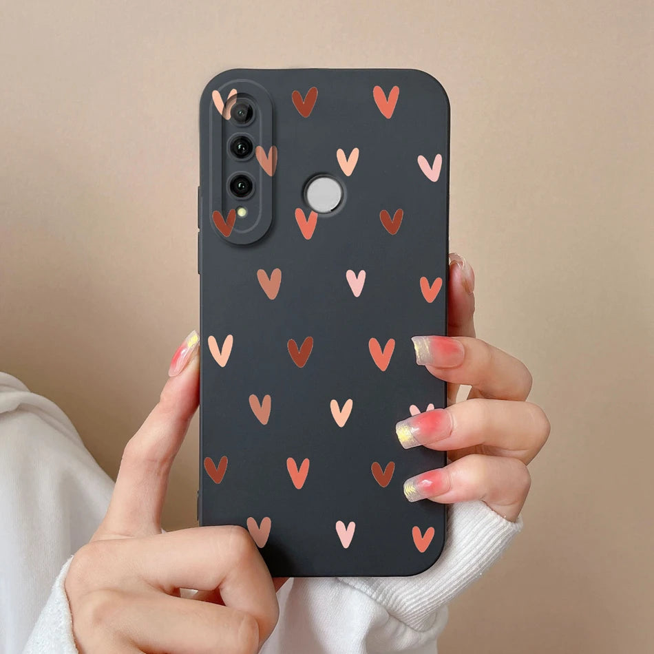 For Honor 10i Phone Case Butterfly Cat Soft Liquid Silicone Camera Protection Cover For Huawei Honor 10 i Model HRY-LX1T Fundas