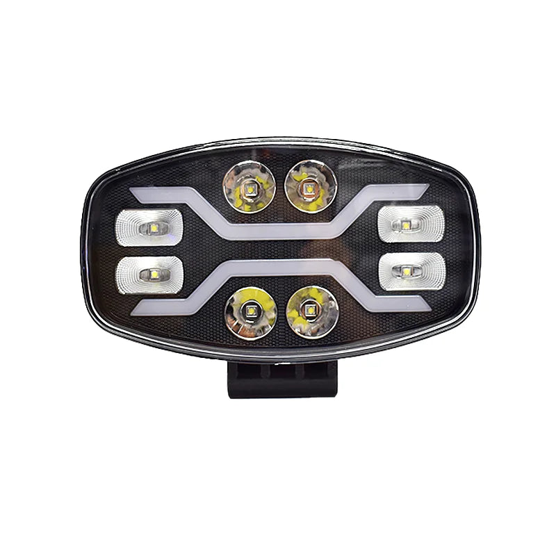9 " LED Light SCAN- Off road Headlight Spotlight Truck Auxiliary Square Car Driving Flash White Yellow 100W 22000LM