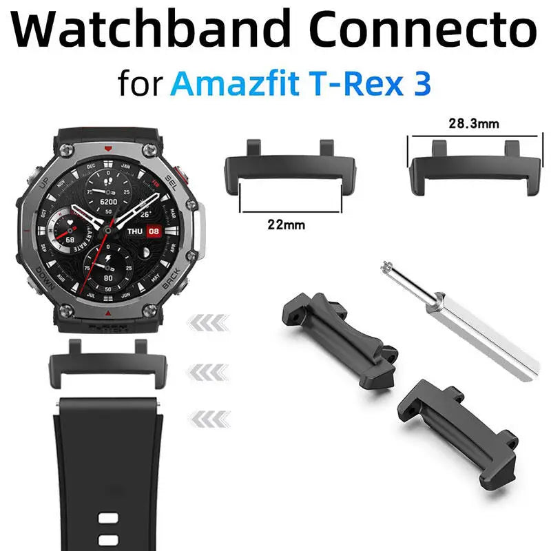 Luxury Stainless Steel Band For Amazfit T-Rex 3 Metal Strap Bracelet For Huami Amazfit trex 3 Watchband Correa Men Business Band