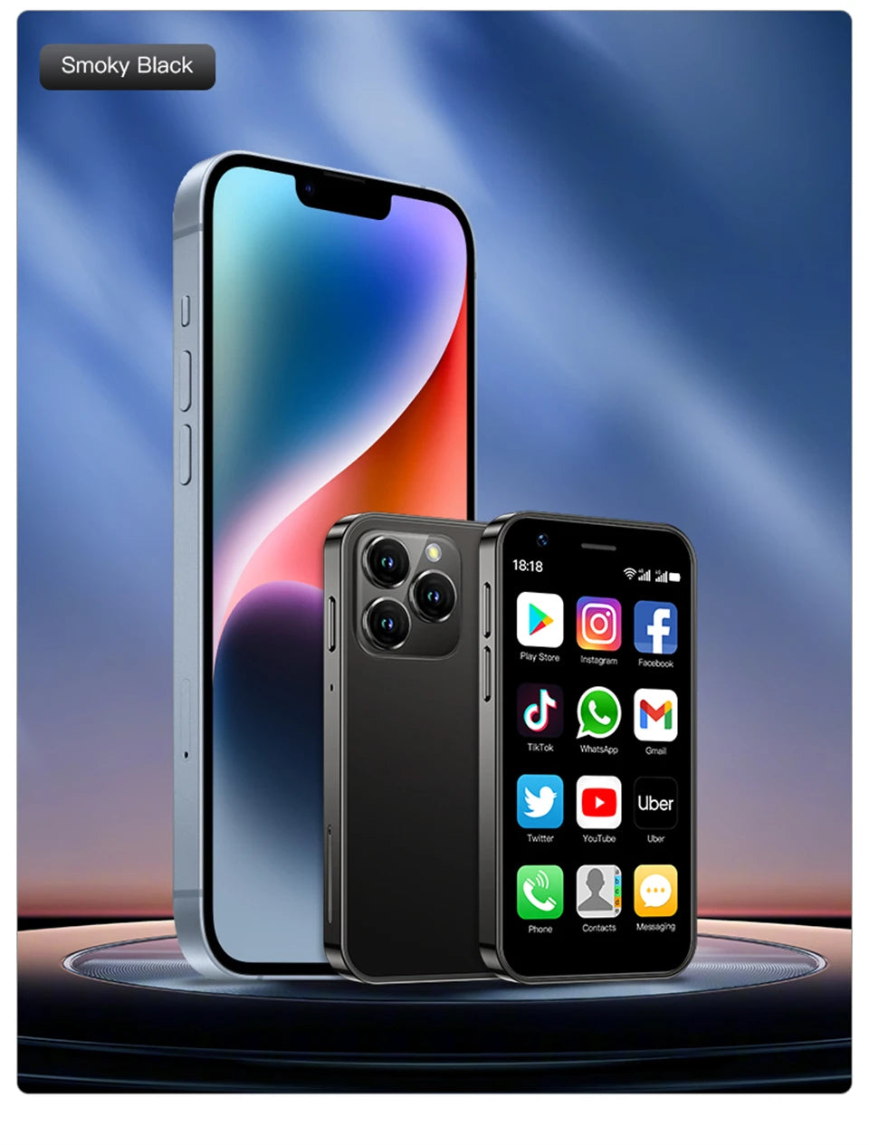 SOYES XS16 Americas Version 4G Network 3.0" Mini Smartphone 3GB RAM 64GB ROM Android 10.0 WIFI Bluetooth GPS Small Phone