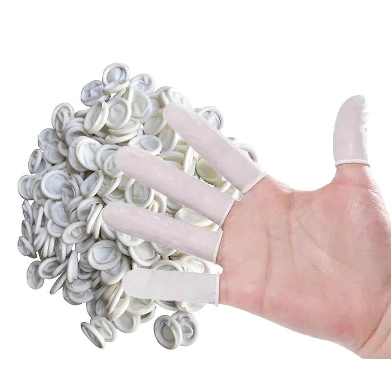 100/200PCS Disposable Finger Cots Dust-proof Anti Slip Multi-purpose Durable Finger Cots Fingertip Cleaning Tools