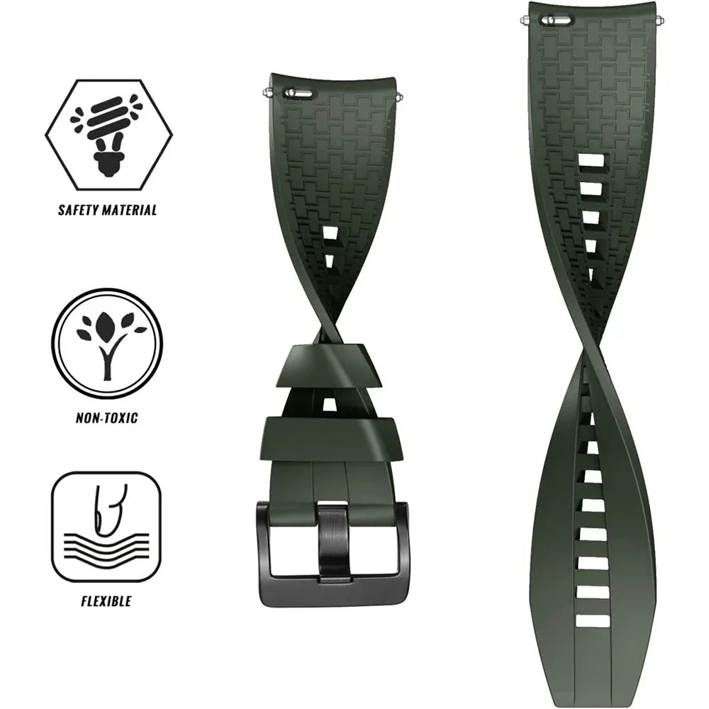 Silicone Breathable Band For Fossil gen 6 44mm Gen6 5 5e/Gen 5 LTE 45mm Strap Bracelet Replacement 20mm 22mm Sports Accessorie