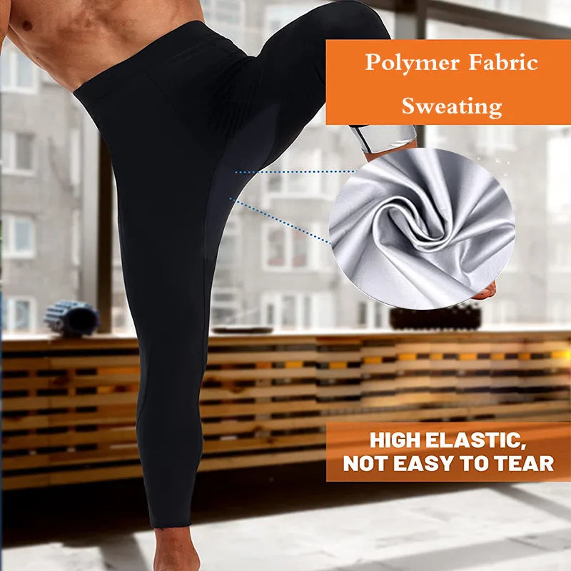 Aiithuug Body Shapers Men Body Building Workout Fitness Corset Weight Loss Suit Slimming Shaper Wear Sweating Fat Burn Pants