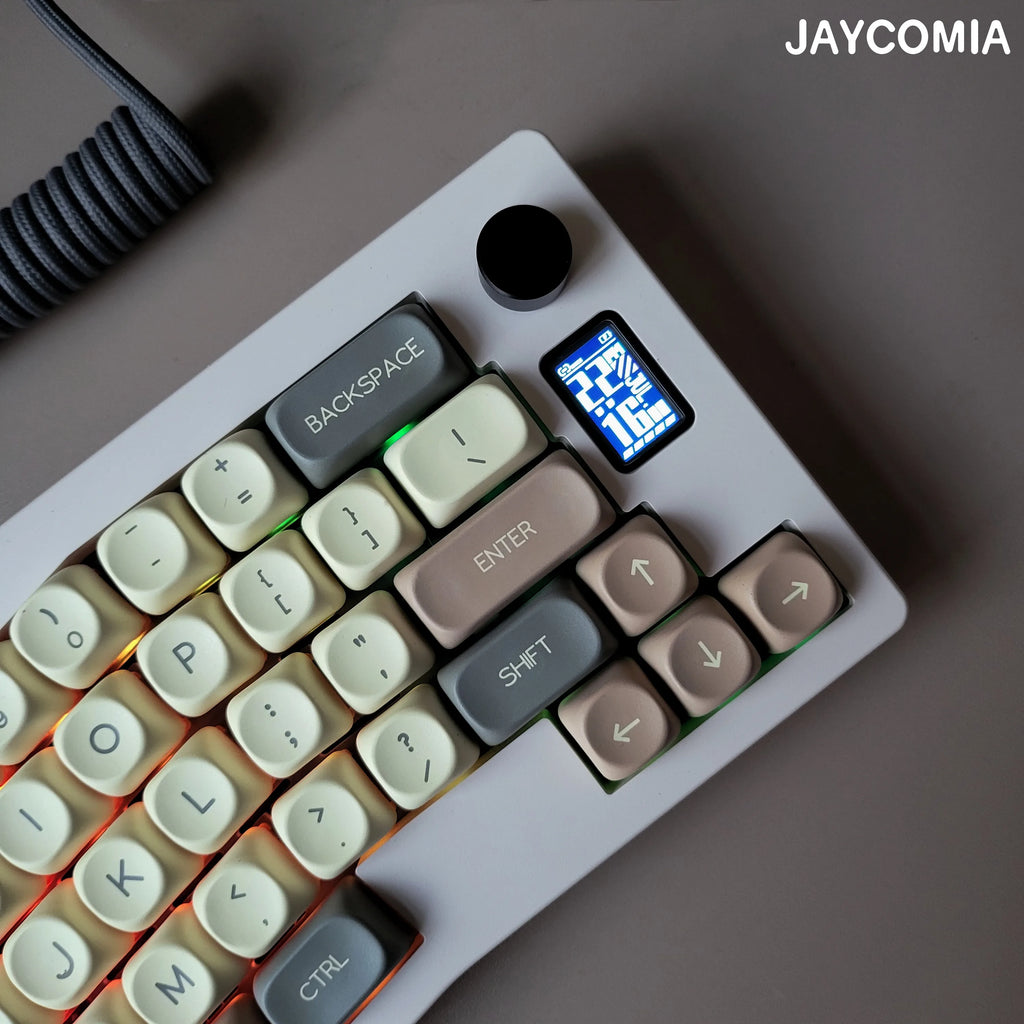 ES Spanish PBT Keycaps MOA Cherry Red Blue Samurai Night Sakura Morandi Dye Sub Keycap For ISO Layout Ansi Mechanical Keyboard