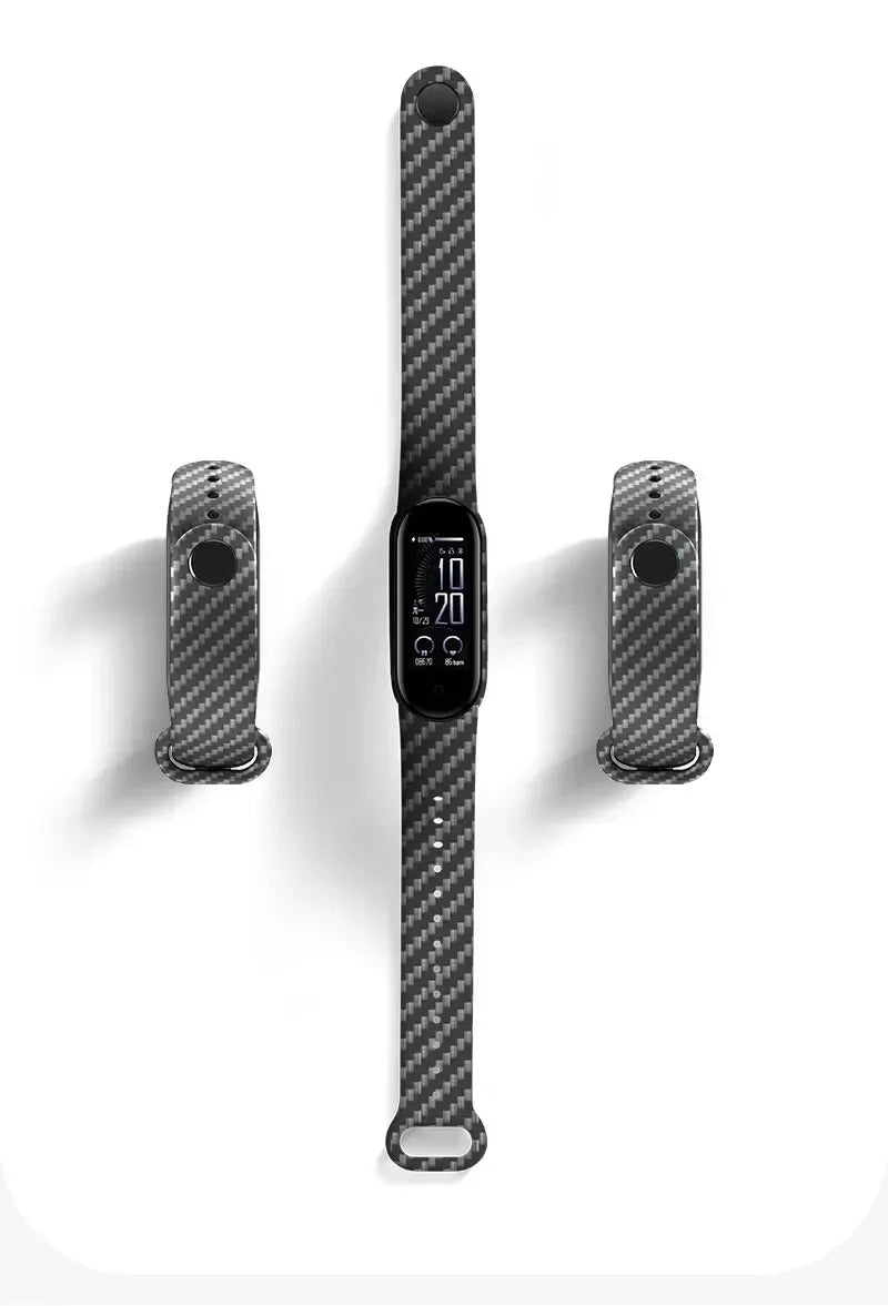 Carbon fiber strap For Xiaomi Mi Band 7 nfc Wristband smartwatch watchbands silicone bracelet correa Mi Band 6 4 5 3 accessories