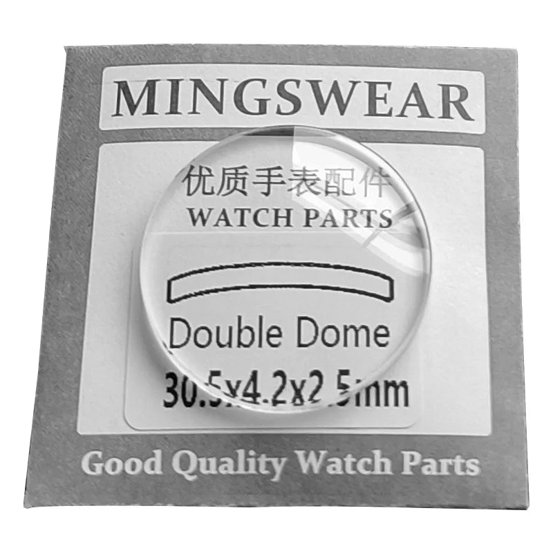 Double Dome 2.5mm Round Mineral Watch Crystal 30mm to 38.5mm Quartz Mechanical Replacement Watch Glass Lens Watch Repair Tools