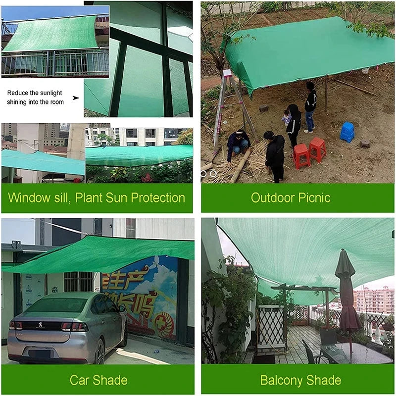 HDPE UV Protection Shade Net: Beige Sunscreen Mesh Fabric for Plant Shed, Outdoor Garden Sunshade & Patio Cover