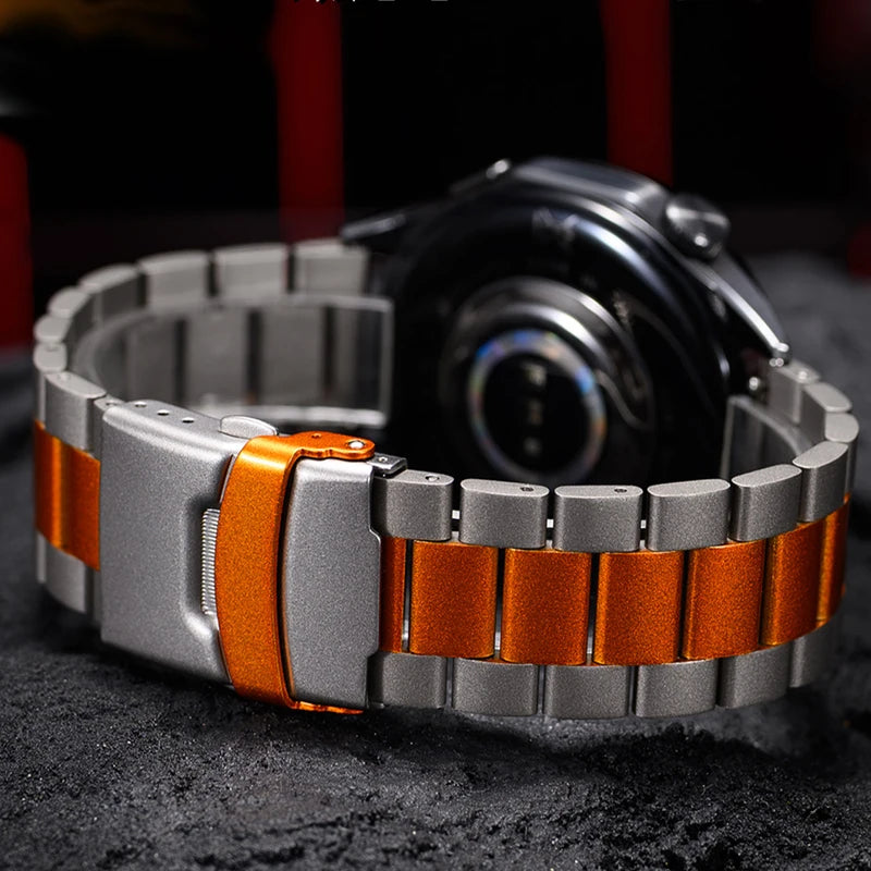 Luxury Stainless Steel Band For Amazfit T-Rex 3 Metal Strap Bracelet For Huami Amazfit trex 3 Watchband Correa Men Business Band