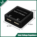 5V 3A Solar Panel Power Bank Dual USB Charge Voltage Controller Regulator Charger 4. 27*4.18*1.27cm