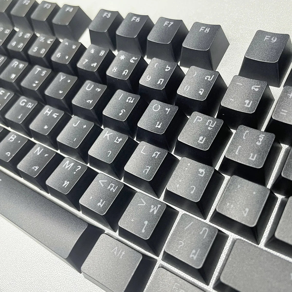 Russian Keycaps Spanish Arabic Korean Portuguese French German Thai Letters Translucent Keycaps For Cherry MX Switch 104 Key LK1
