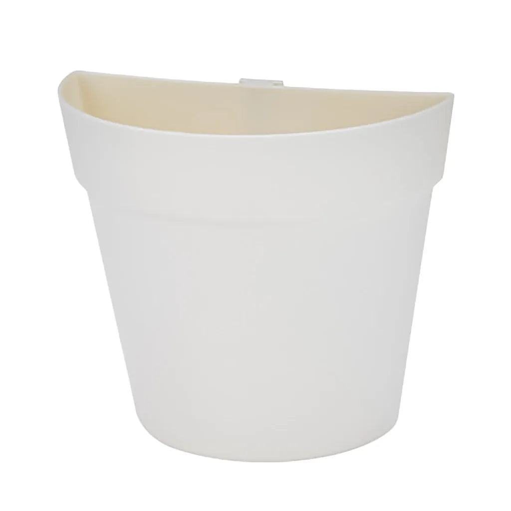 Home Wall Garden Balcony Plastic Wall-Mounted Flower Pots Ornament Semi Circular Planter Flower Pot Garden Supplies Home Decor