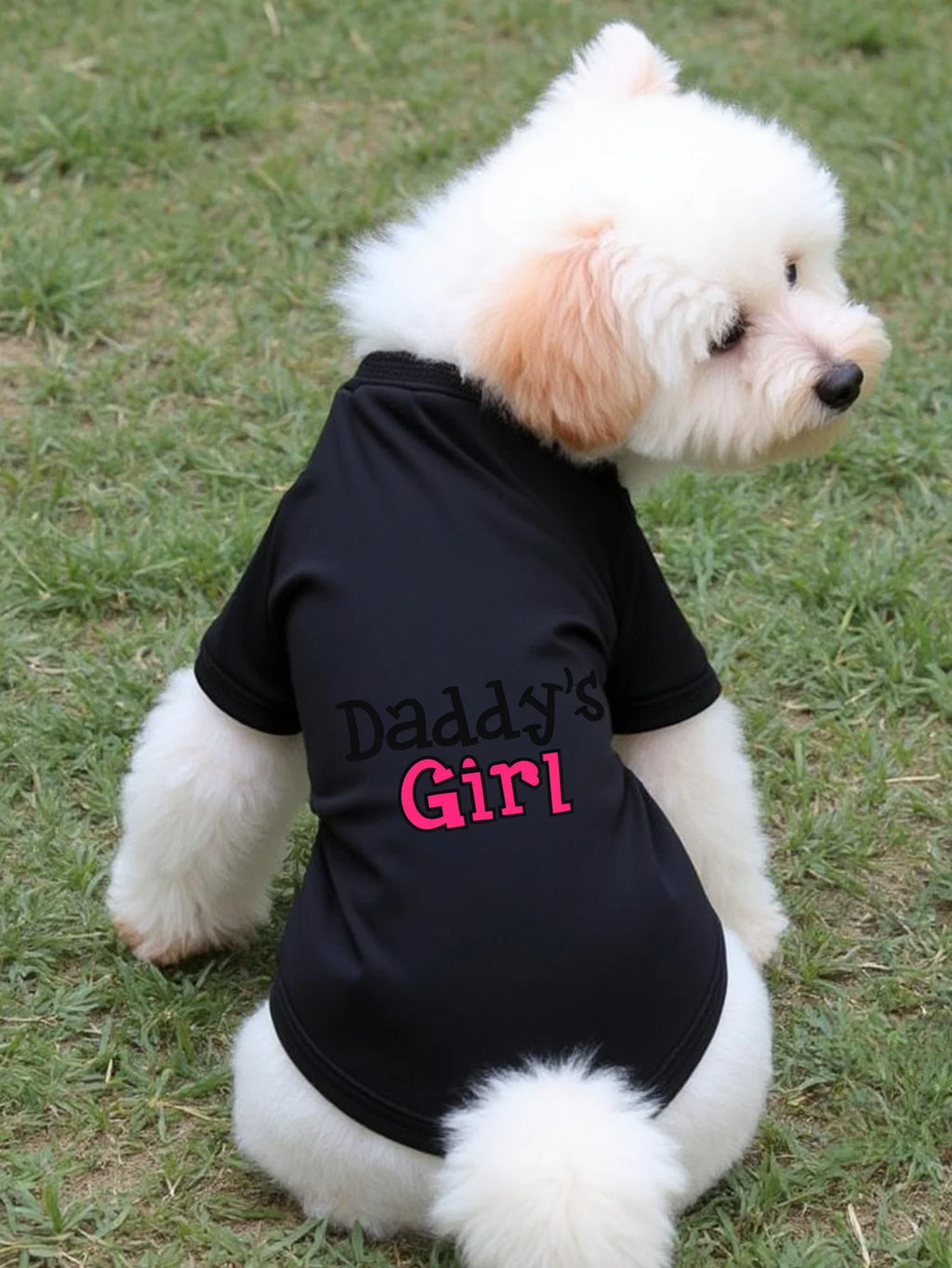 Funny "Mommy's Boy" "Daddy's Girl" Pet T-Shirt Summer Dog Clothes for Small Medium Dogs Cats Cute Letter Print Puppy Vest