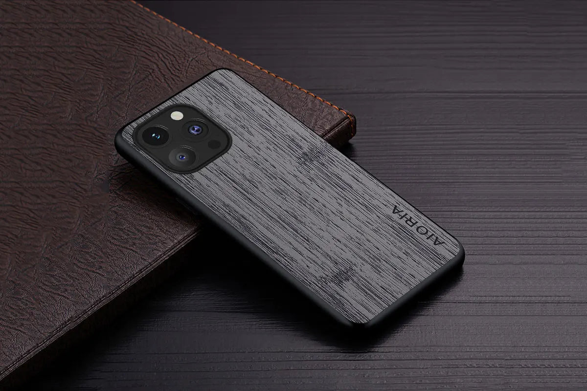 Case for iPhone 15 14 13 12 11 Pro Max Plus Mini 5G bamboo wood pattern Leather cover Luxury coque for iPhone 15 pro max case