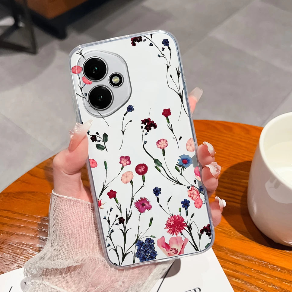 For Honor 400 Pro 5G Case Cute Astronaut Transparent TPU Soft Silicone Phone Back Cover For Honor 400Pro High Quality Funda Capa
