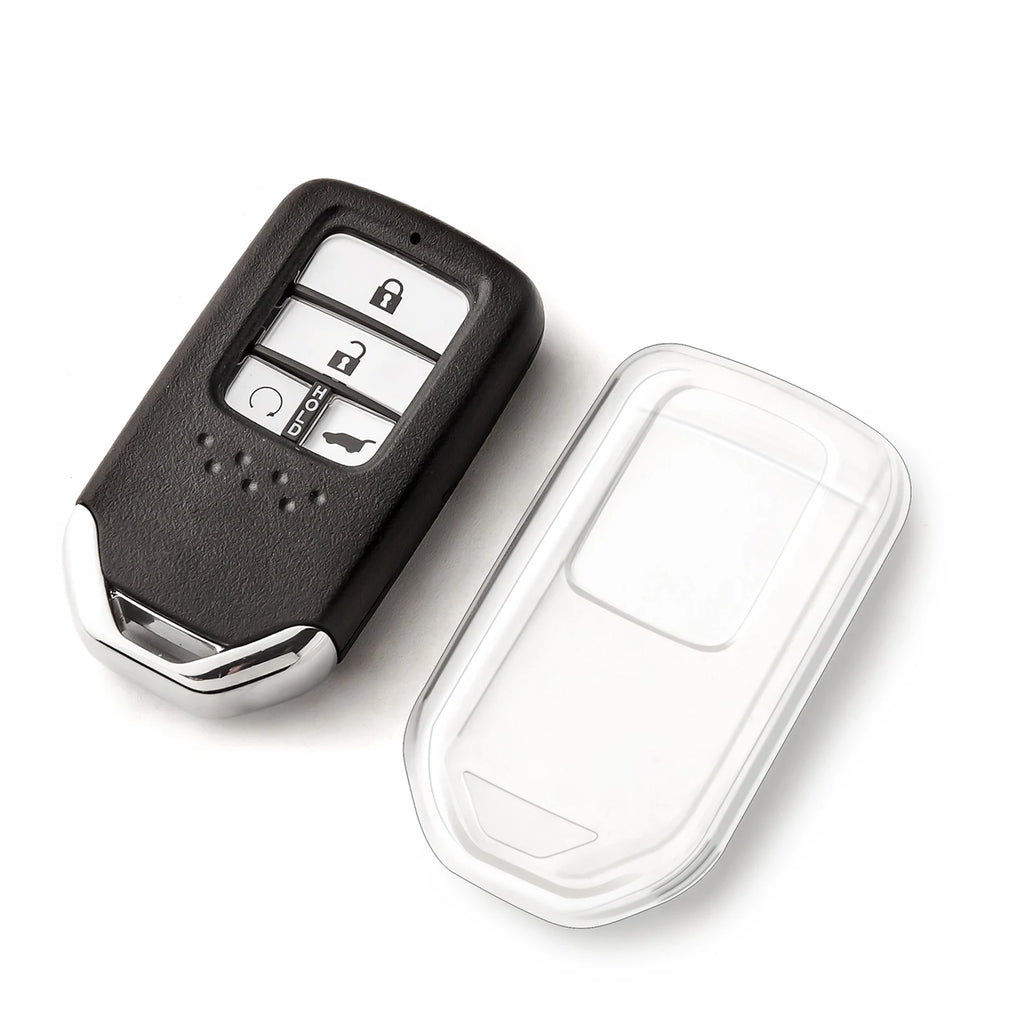 Transparent Key Protector for Honda Vezel City Civic Jazz BRV BR-V HRV Pilot Odyssey TPU Car Smart Remote Key Fob Case Cover