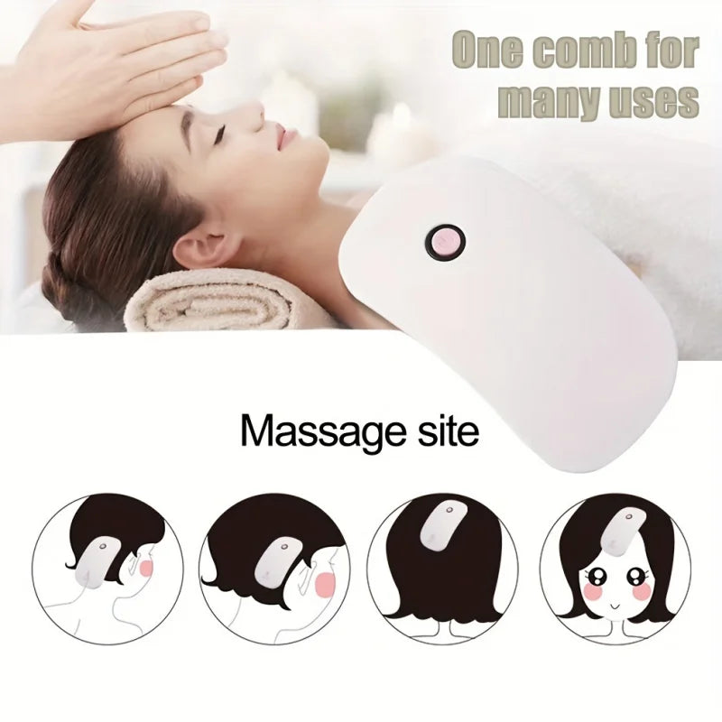 Electric Hair Massager, High Frequency Vibration Scalp Massager Brush for Head & Body Relax, Portable Beauty Tool for Hair Care.