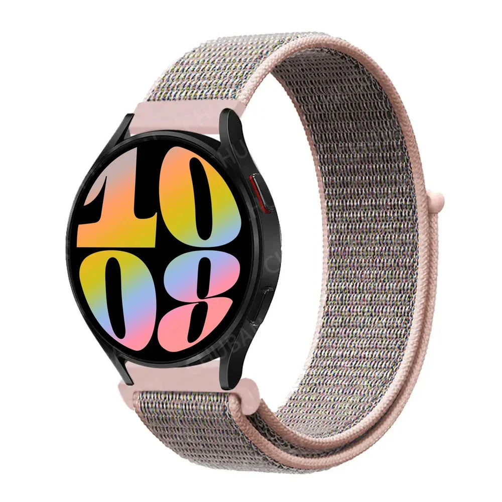 20mm Nylon loop 22mm Band For Samsung Galaxy Watch 6/5/pro/4/Classic/active 2 43-47-40-44mm sport bracelet huawei gt 2/e/3 strap