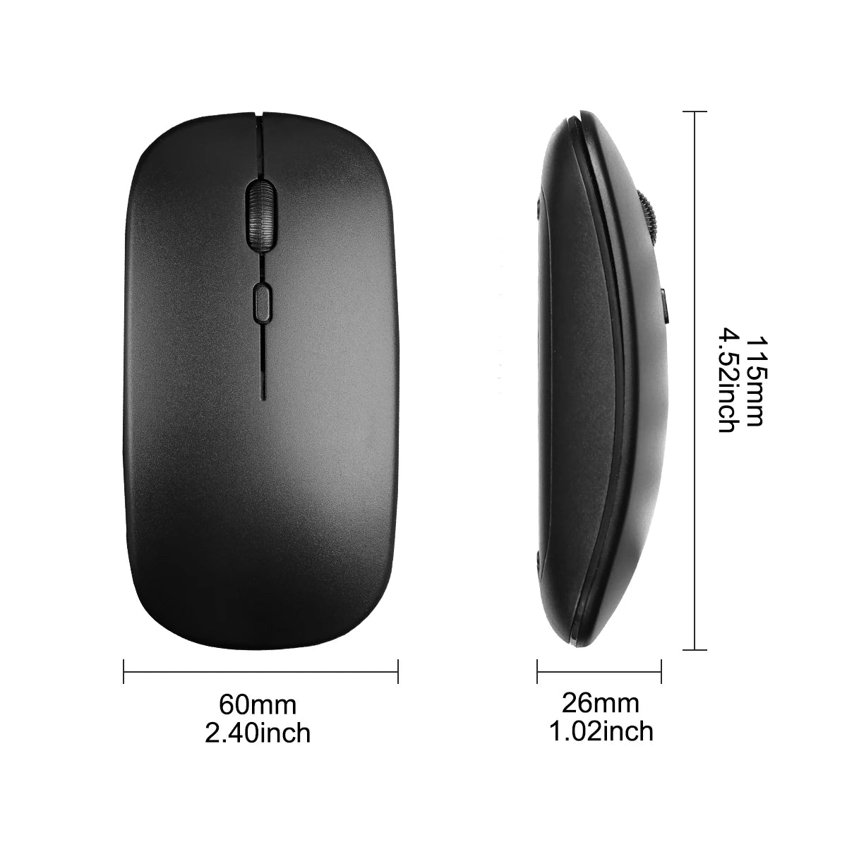 Wireless Bluetooth Mouse for Laptop Computer Bluetooth(BT 5.0) Battery Portable Mouse for Laptop MacBook Computer Tablet PC