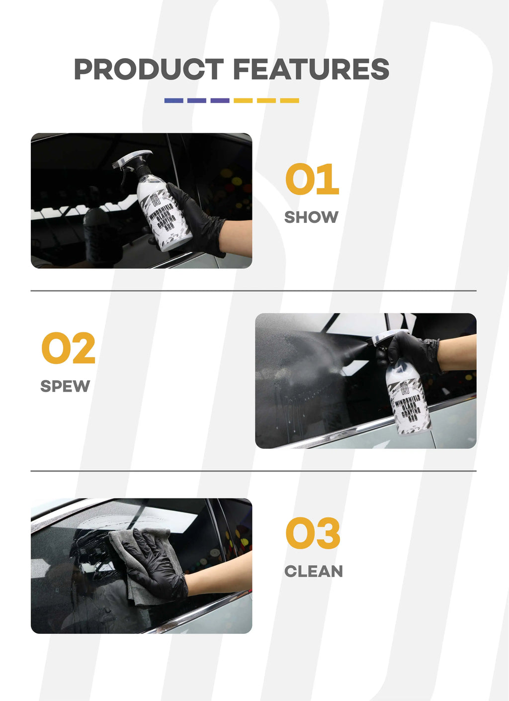 Glass Coating,Hydrophobic Automotive Rain Repellent,Glass Coating for Windshield,Improved Visibility and Clarity for Wet Weather