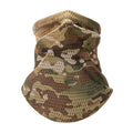 Outdoor Cycling Hiking Camping Sunscreen Breathable Faceshield with Large Mesh Windproof Neckerchief Camo Mask Neck Gaiter Cover
