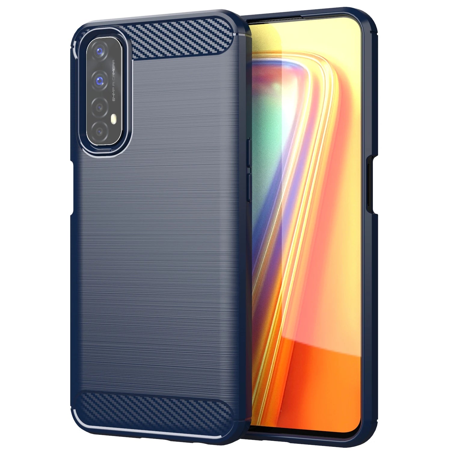 For Realme 7 Narzo 20 30 Pro Coque Silicone Shockproof Half-wrapped Back Cover For OPPO Realme 6 6S 7 8 Pro 7i C11 C17  C20 C21