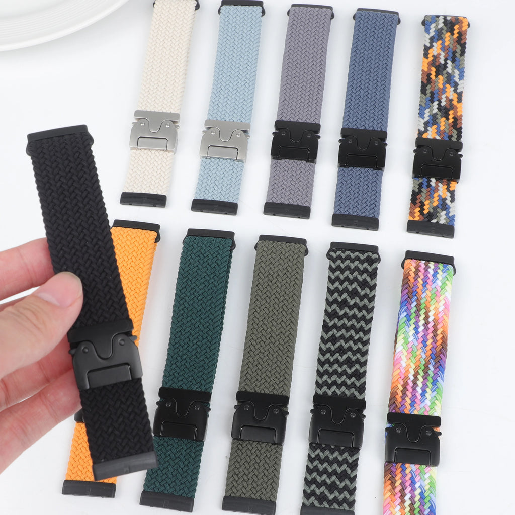 For Fitbit Versa 4 3 Sense 2 band Accessories replacment sport nylon loop Bracelet correa Fitbit Versa4 Parachute Braided Strap