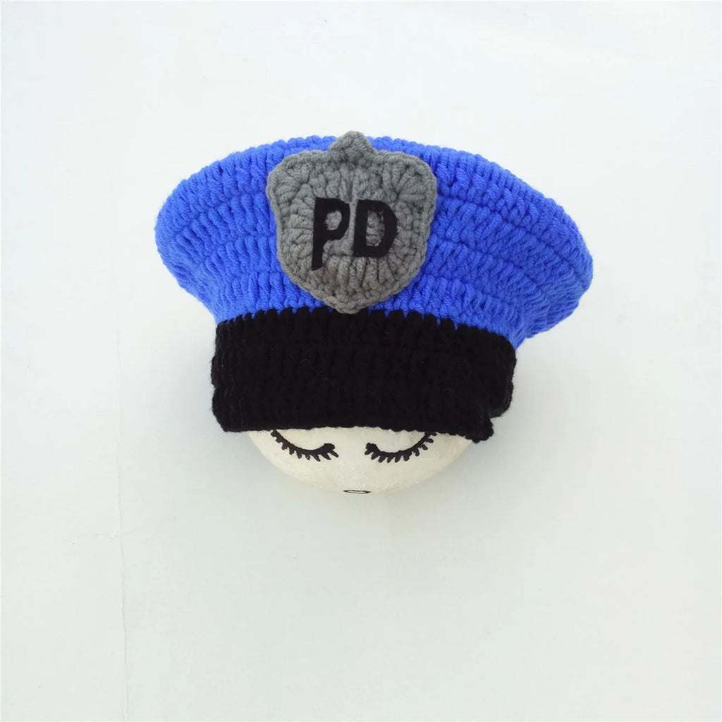 Baby Photography Clothing for Newborn Boys PD Security Suit Handmade Knit Children's Photography Accessories Baby Souvenirs