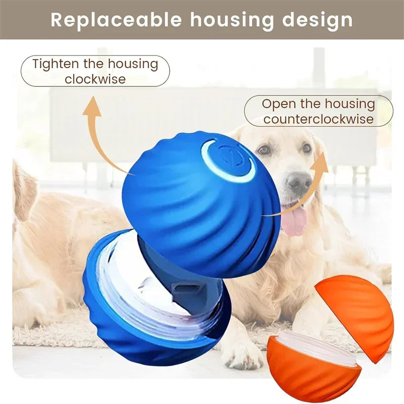 USB Automatic Dog Accessories Mobile Bounce Moving Ball For Dogs Electronic Interactive Pet Toys Pool Cats Toy Bag Supplies Home