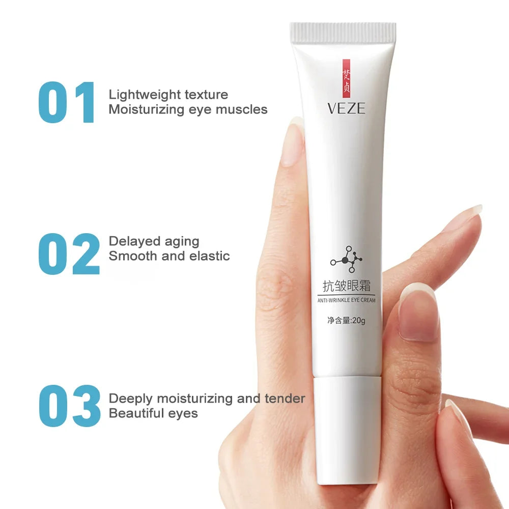 VEZE Eye Serum Firming Eye Cream Anti Dark Circles Hyaluronic Acid Hydration Nourishing Fade Line Eye Skincare