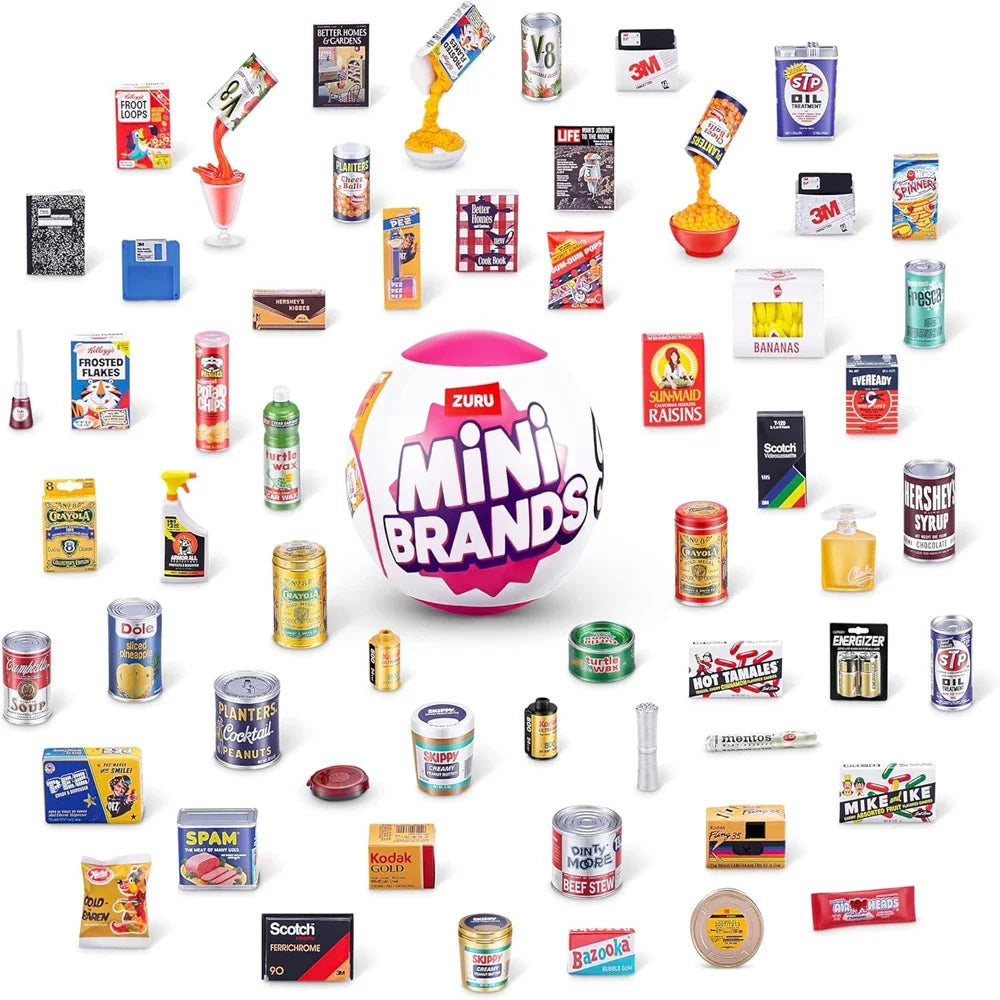 Zuru Food Series Mini Brands Fill The Fridge Series Brands Master Chef Tiny Create Krispy Kreme Retro Grocery Food The Fridge